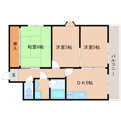 園田駅 徒歩1分 3階の物件間取画像